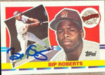 Bip Roberts Signed 1990 Topps Big Baseball Card - San Diego Padres