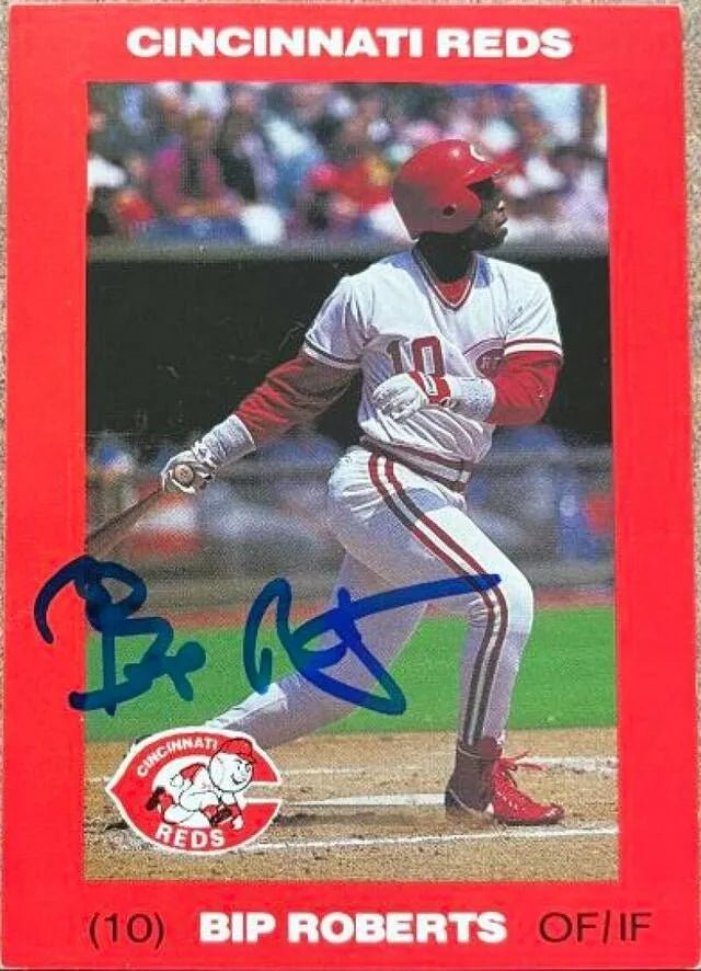 Bip Roberts Signed 1992 Kahn's Baseball Card - Cincinnati Reds