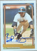 Bip Roberts Signed 1992 Topps Gold Baseball Card - San Diego Padres