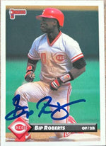 Bip Roberts Signed 1993 Donruss Baseball Card - Cincinnati Reds - PastPros