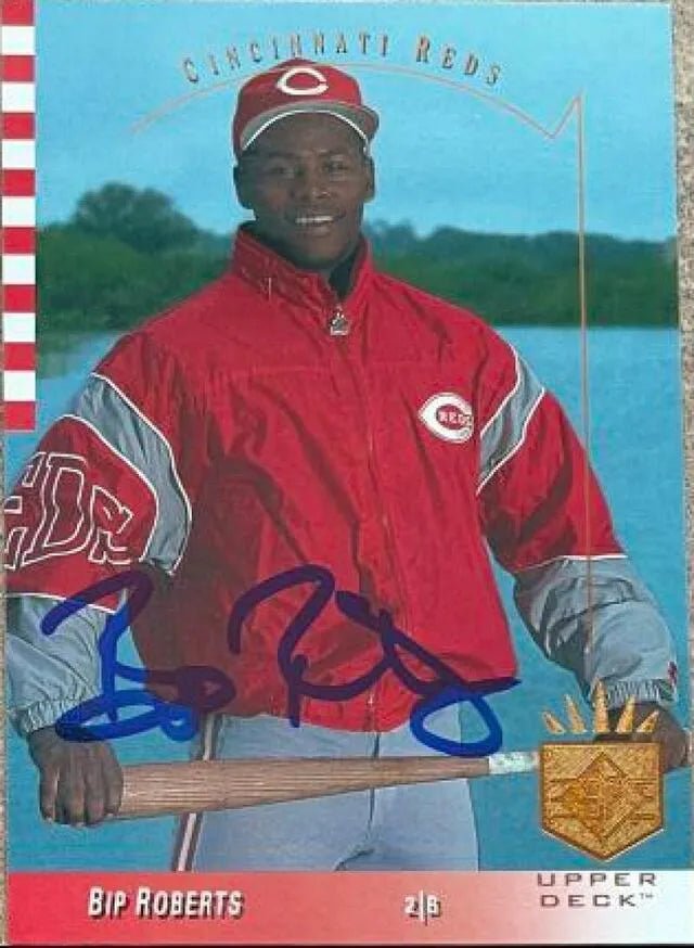 Bip Roberts Signed 1993 SP Baseball Card - Cincinnati Reds