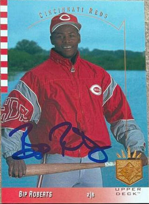 Bip Roberts Signed 1993 SP Baseball Card - Cincinnati Reds - PastPros