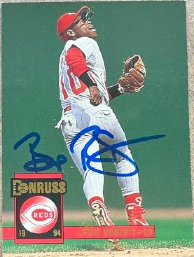 Bip Roberts Signed 1994 Donruss Baseball Card - Cincinnati Reds