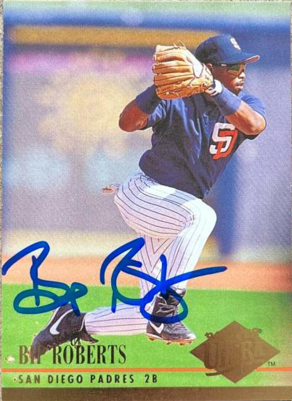 Bip Roberts Signed 1994 Fleer Ultra Baseball Card - San Diego Padres - PastPros