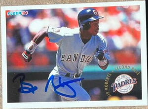 Bip Roberts Signed 1994 Fleer Update Baseball Card - San Diego Padres