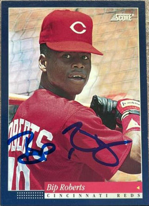 Bip Roberts Signed 1994 Score Baseball Card - Cincinnati Reds - PastPros