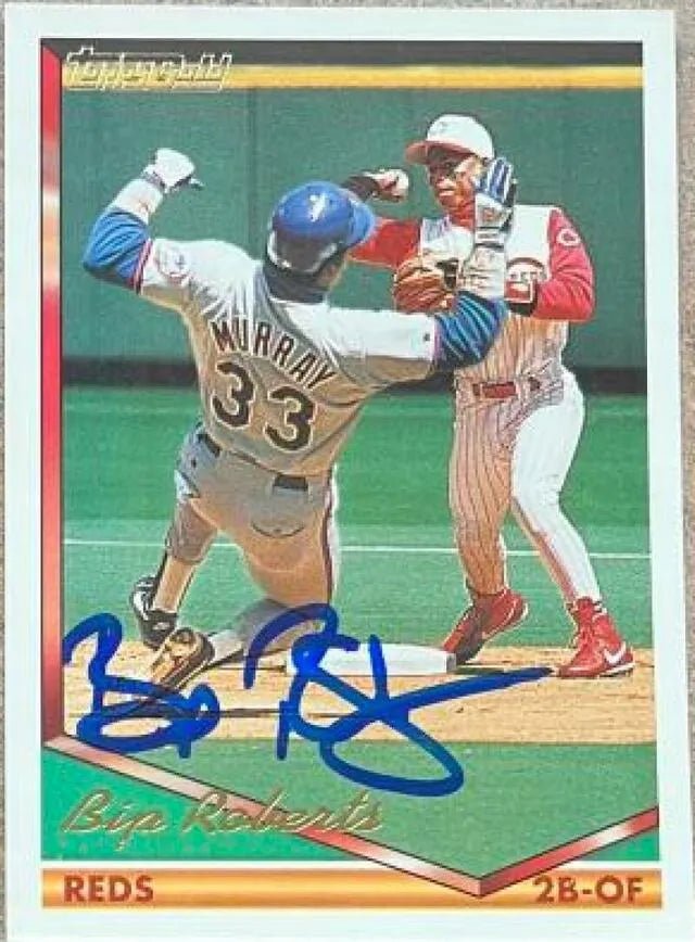 Bip Roberts Signed 1994 Topps Gold Baseball Card - Cincinnati Reds