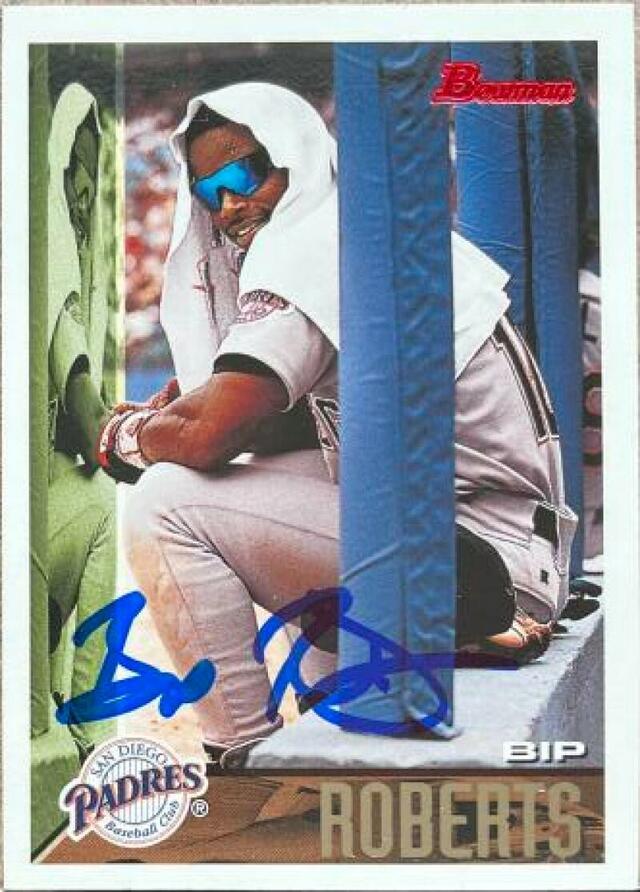 Bip Roberts Signed 1995 Bowman Baseball Card - San Diego Padres - PastPros