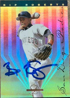 Bip Roberts Signed 1995 Leaf Limited Baseball Card - San Diego Padres - PastPros