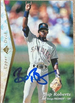 Bip Roberts Signed 1995 SP Superbafoil Baseball Card - San Diego Padres