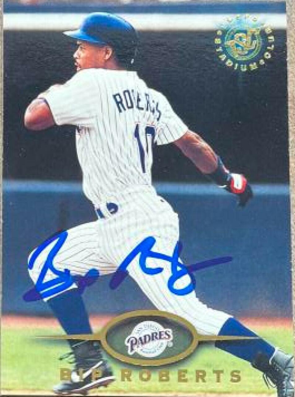 Bip Roberts Signed 1995 Stadium Club Baseball Card - San Diego Padres - PastPros