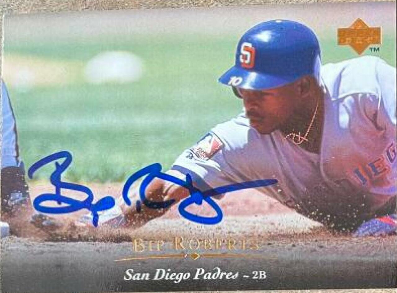 Bip Roberts Signed 1995 Upper Deck Baseball Card - San Diego Padres - PastPros