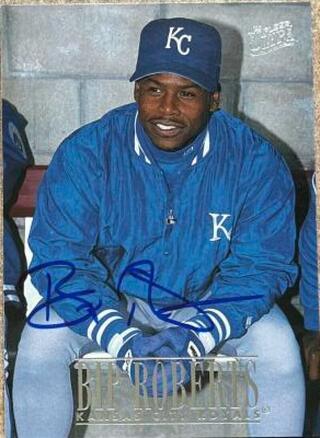 Bip Roberts Signed 1996 Fleer Ultra Baseball Card - Kansas City Royals - PastPros