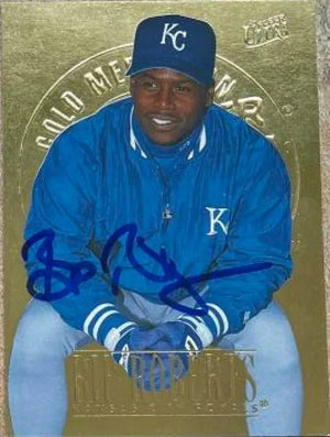 Bip Roberts Signed 1996 Fleer Ultra Gold Medallion Baseball Card - Kansas City Royals