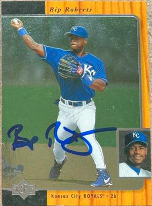 Bip Roberts Signed 1996 SP Baseball Card - Kansas City Royals - PastPros