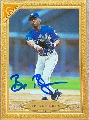 Bip Roberts Signed 1997 Topps Gallery Baseball Card - Kansas City Royals