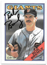 Bob Brenly Signed 1988 O-Pee-Chee Baseball Card - San Francisco Giants - PastPros