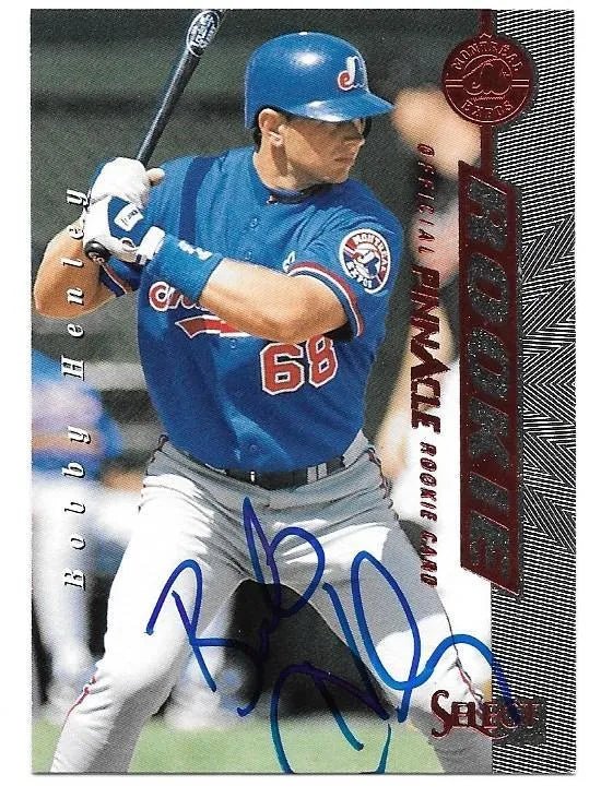 Bob Henley Signed 1997 Select Baseball Card - Montreal Expos
