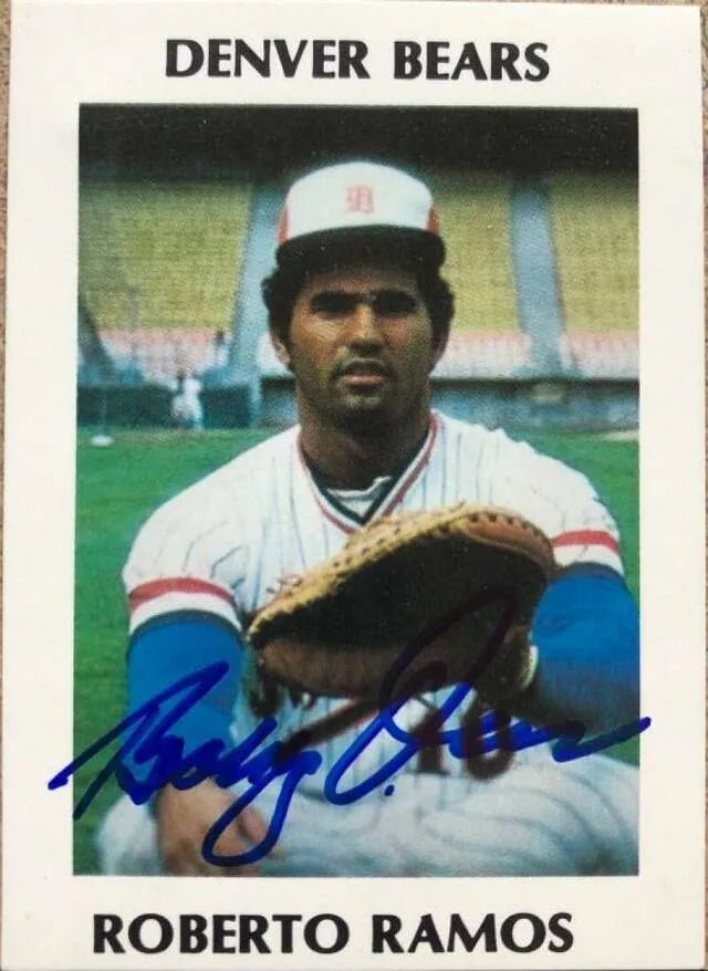 Bobby Ramos Signed 1978 Tiefel & Associates Baseball Card - Denver Bears