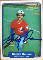 Bobby Ramos Signed 1982 Fleer Baseball Card - Montreal Expos - PastPros