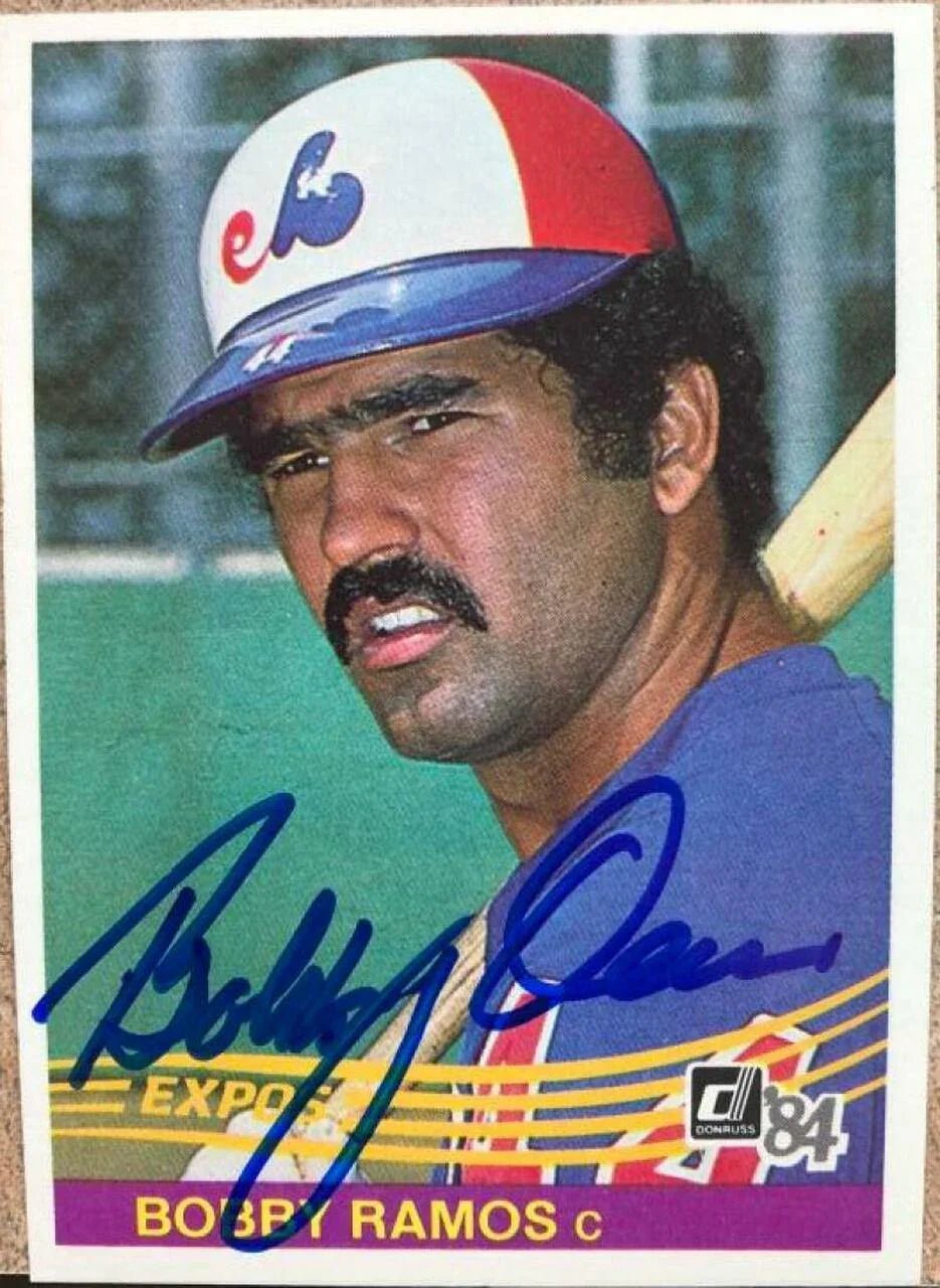 Bobby Ramos Signed 1984 Donruss Baseball Card - Montreal Expos