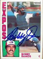Bobby Ramos Signed 1984 Nestle Baseball Card - Montreal Expos