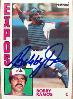 Bobby Ramos Signed 1984 Nestle Baseball Card - Montreal Expos