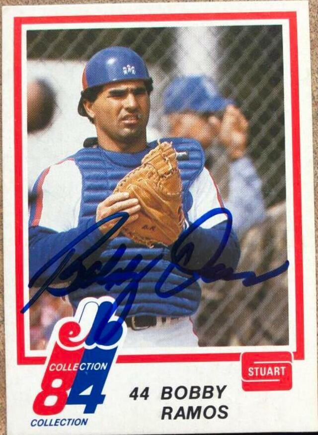Bobby Ramos Signed 1984 Stuart Baseball Card - Montreal Expos - PastPros