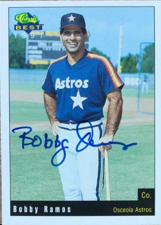 Bobby Ramos Signed 1991 Classic Best Baseball Card - Osceola Astros