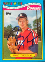 Bobby Thigpen Signed 1988 Topps Toys 'R' US Rookies Baseball Card - Chicago White Sox