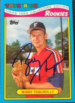 Bobby Thigpen Signed 1988 Topps Toys 'R' US Rookies Baseball Card - Chicago White Sox - PastPros