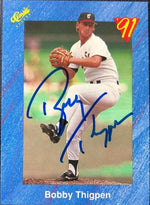 Bobby Thigpen Signed 1991 Classic Baseball Card - Chicago White Sox - PastPros