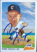 Bobby Thigpen Signed 1991 Score Baseball Card - Chicago White Sox #401 - PastPros
