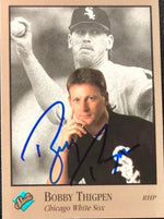 Bobby Thigpen Signed 1992 Studio Baseball Card - Chicago White Sox