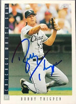 Bobby Thigpen Signed 1993 Score Baseball Card - Chicago White Sox