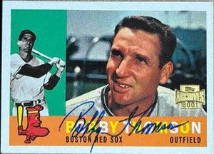 Bobby Thompson Signed 2001 Topps Archives Baseball Card - Boston Red Sox - PastPros