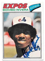 Bombo Rivera Signed 1977 O-Pee-Chee Baseball Card - Montreal Expos
