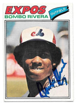 Bombo Rivera Signed 1977 O-Pee-Chee Baseball Card - Montreal Expos - PastPros