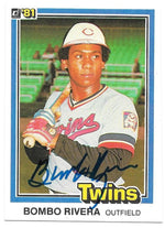 Bombo Rivera Signed 1981 Donruss Baseball Card - Montreal Expos