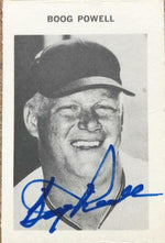 Boog Powell Signed 1969 Milton Bradley Baseball Card - Baltimore Orioles - PastPros