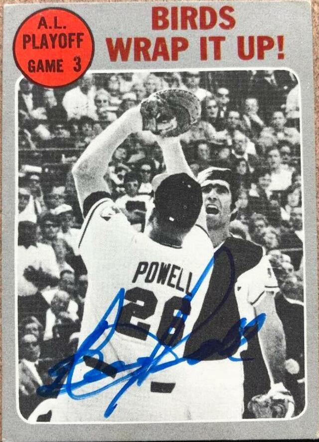 Boog Powell Signed 1970 Topps Baseball Card #201 - Baltimore Orioles - PastPros