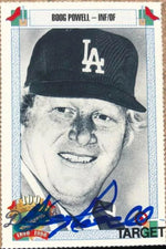 Boog Powell Signed 1990 Target Dodgers Baseball Card - Los Angeles Dodgers