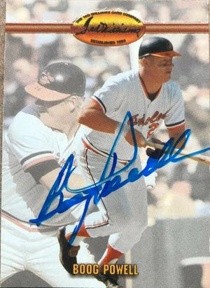 Boog Powell Signed 1993 Ted Williams Baseball Card - Baltimore Orioles
