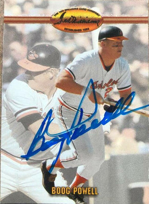 Boog Powell Signed 1993 Ted Williams Baseball Card - Baltimore Orioles - PastPros