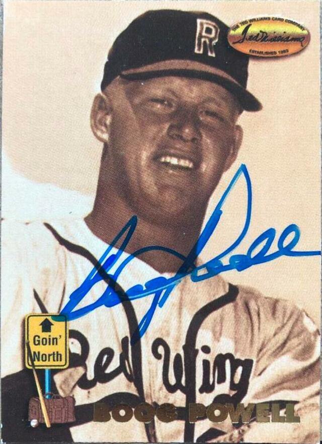 Boog Powell Signed 1993 Ted Williams Baseball Card - Baltimore Orioles - PastPros