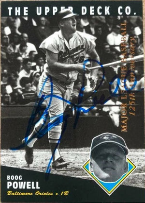 Boog Powell Signed 1994 Upper Deck All-Time Heroes 125th Anniversary Baseball Card - Baltimore Orioles