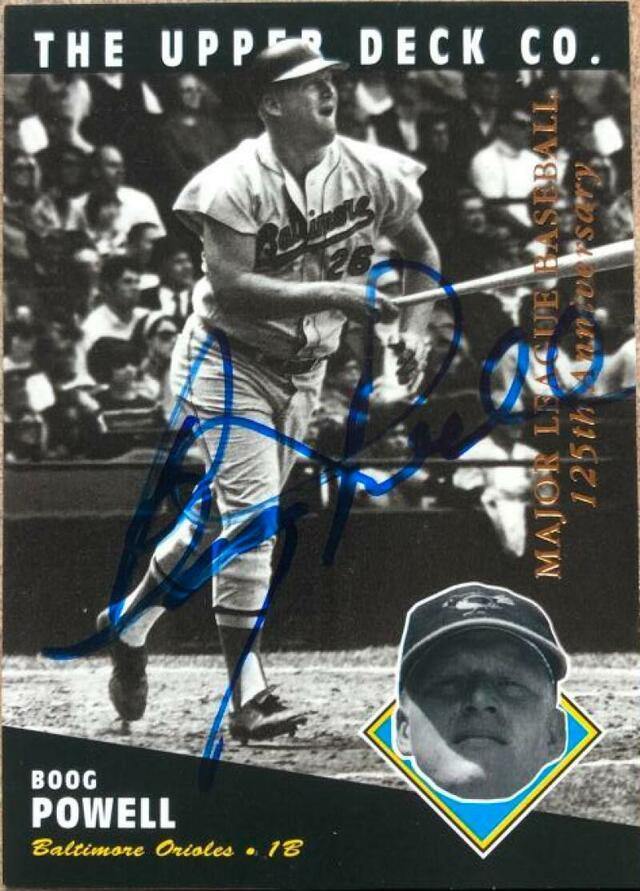 Boog Powell Signed 1994 Upper Deck All-Time Heroes 125th Anniversary Baseball Card - Baltimore Orioles - PastPros