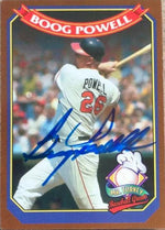 Boog Powell Signed 1995 Mr. Turkey Baseball Greats Baseball Card - Baltimore Orioles