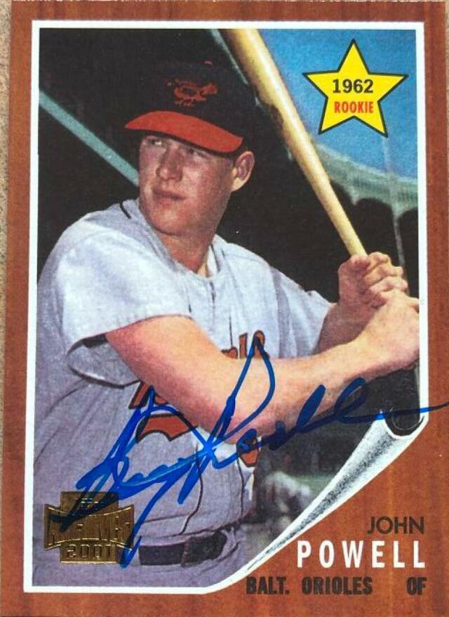 Boog Powell Signed 2001 Topps Archives Baseball Card - Baltimore Orioles - PastPros
