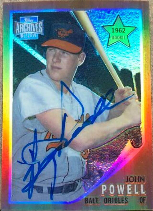 Boog Powell Signed 2001 Topps Archives Reserve Baseball Card - Baltimore Orioles - PastPros